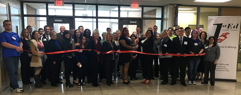 1st Ed CareerTech Student Branch Ribbon Cutting 1