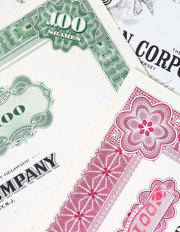 Stacked paper savings bonds