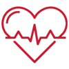 icon-health-benefits-1267221411 Lineart of heart with heartbeat