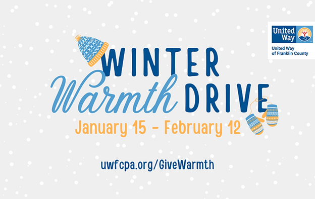 Participate in United Way's Winter Warmth Drive from January 15-February 12.